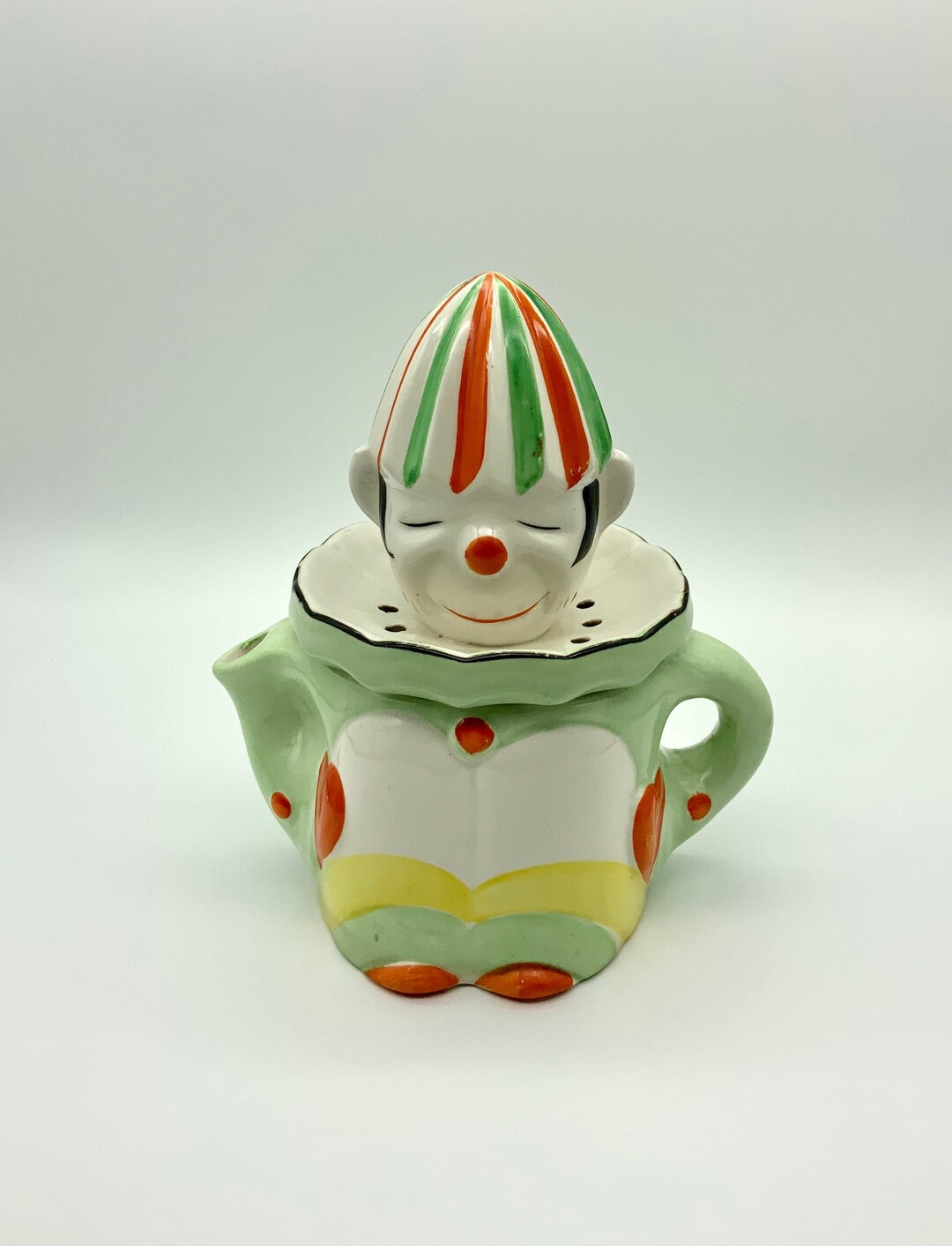 Large Vintage Pale Green Clown Juicer Reamer Made in Japan Etsy