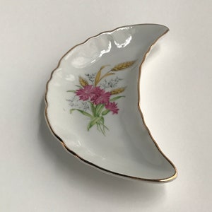 Vintage Floral and Wheat Bone Dish - Chadwick