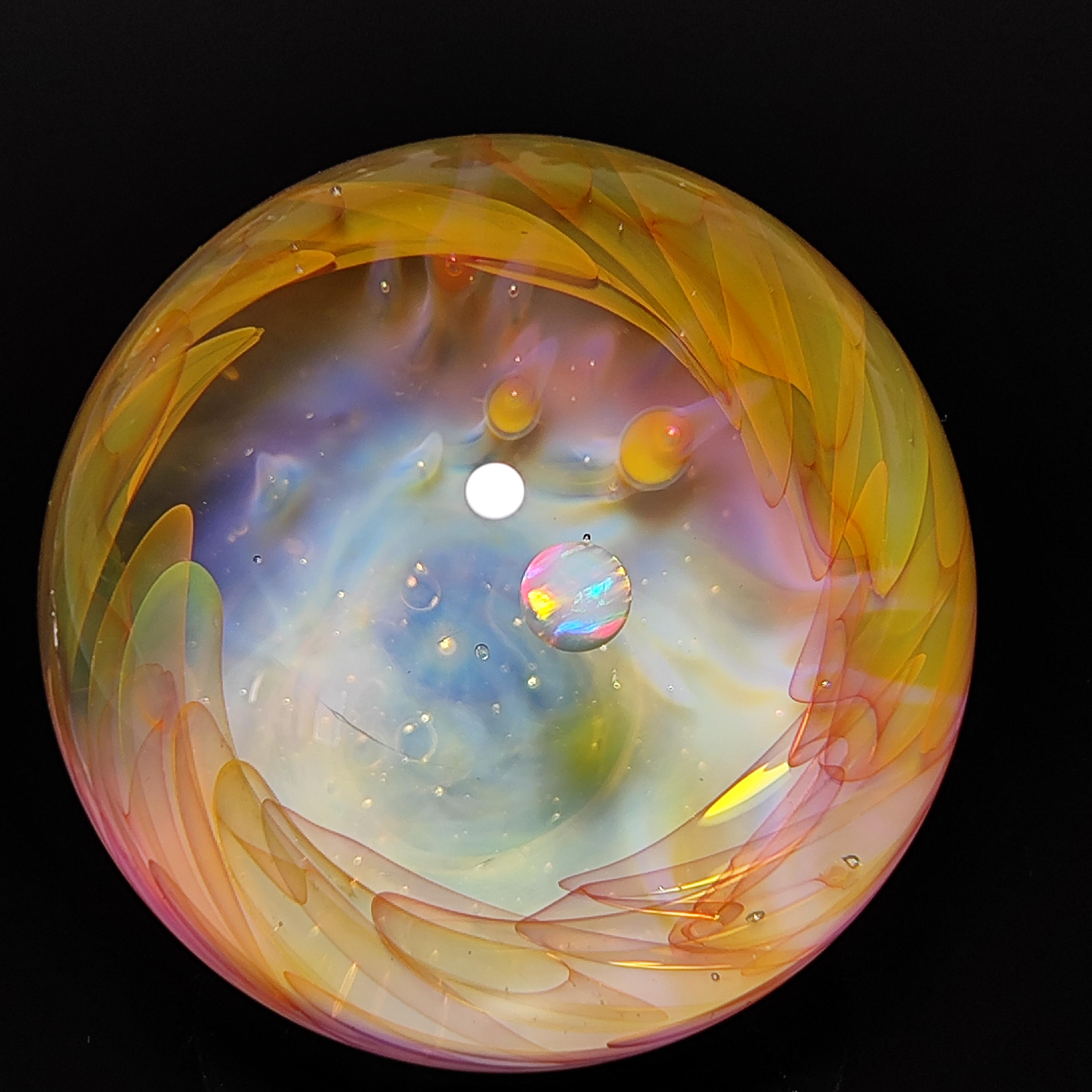Galaxy marble with opal