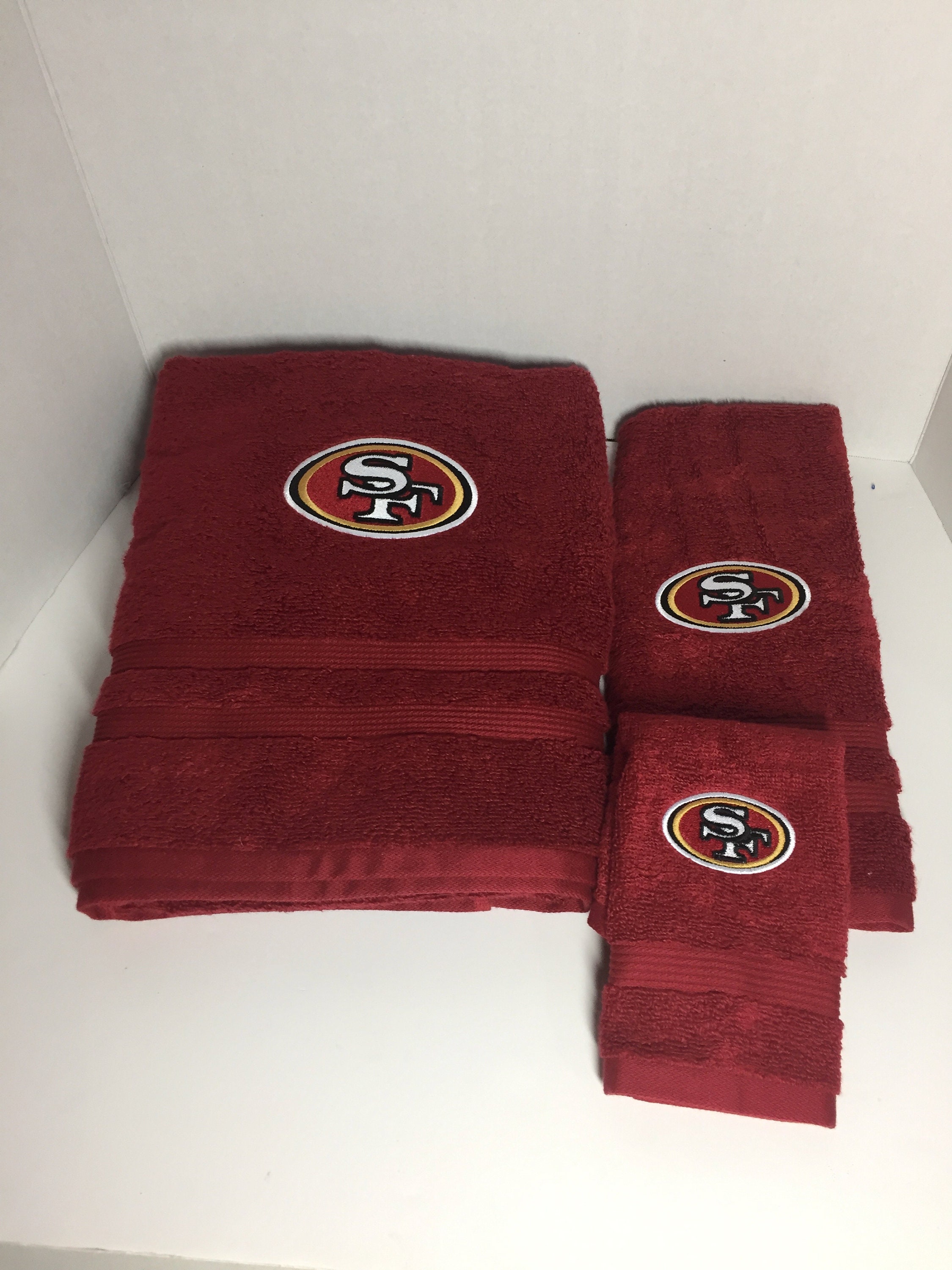 San Francisco 49ers Towel Set 49ers Bath Towel 49ers Hand Etsy