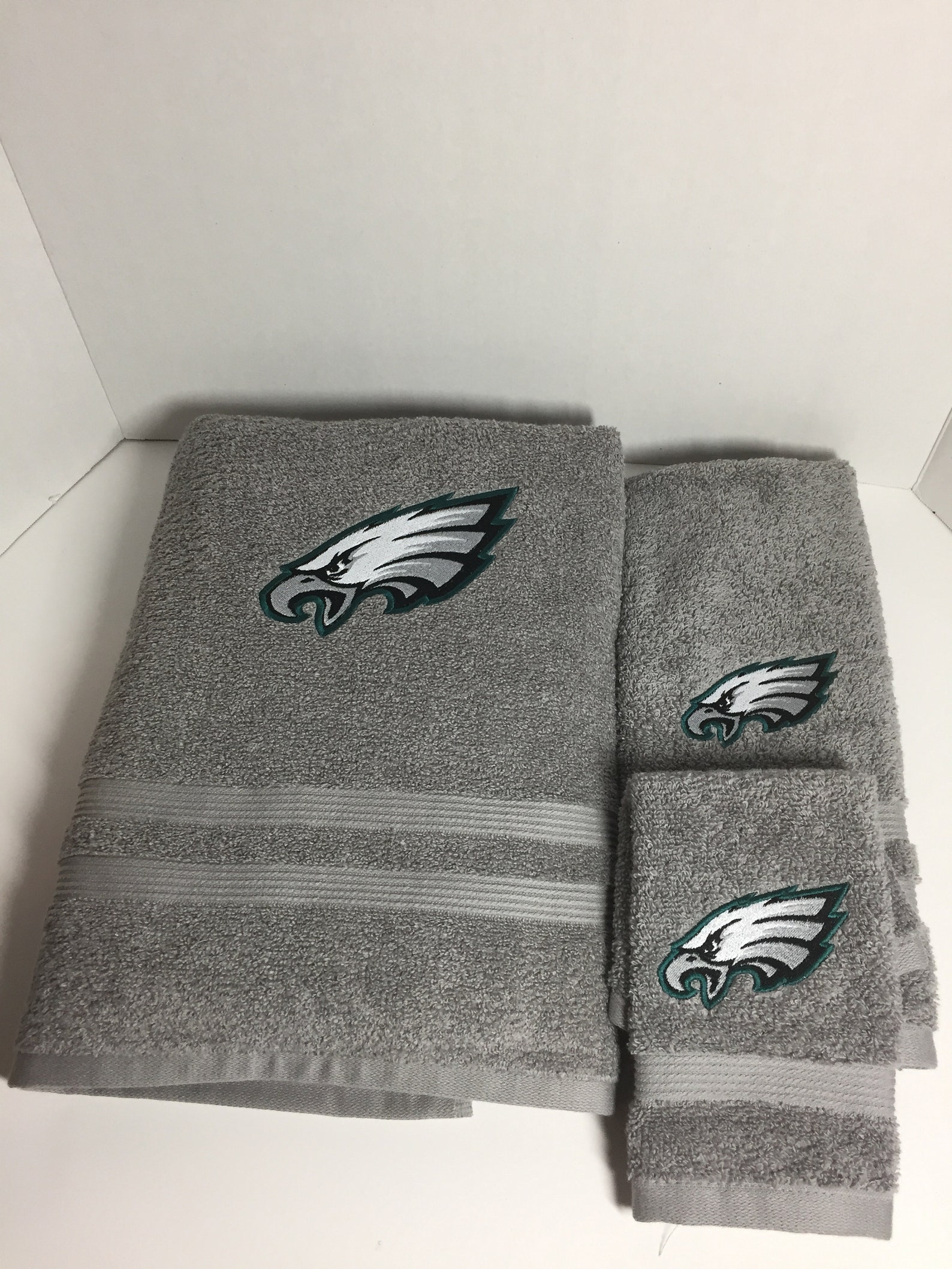 Philadelphia Eagles Towel Set Eagles Bath Towel Eagles Hand Etsy