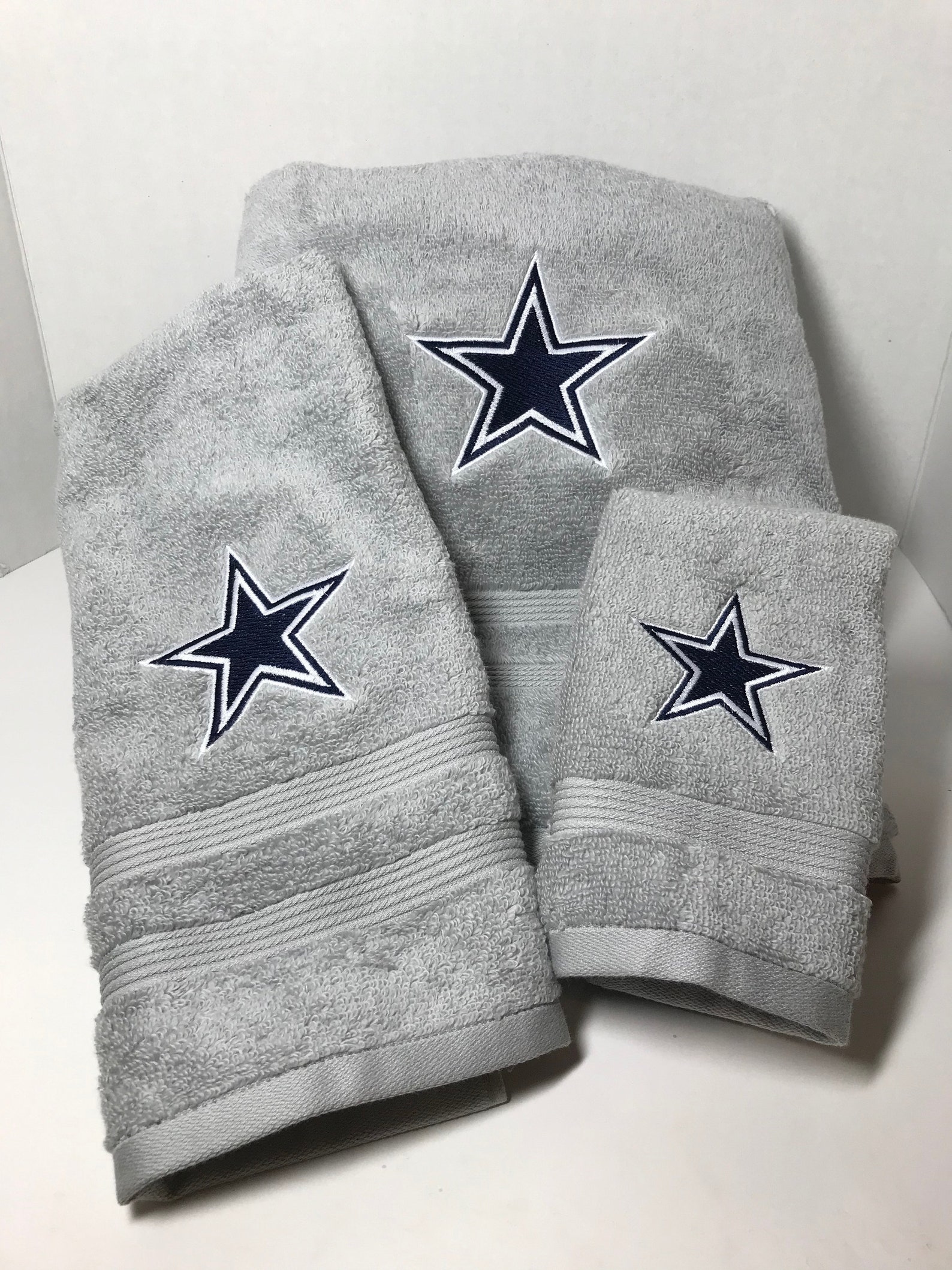 Dallas Cowboys Towel Set Cowboys Bath Towel Hand Towel Etsy
