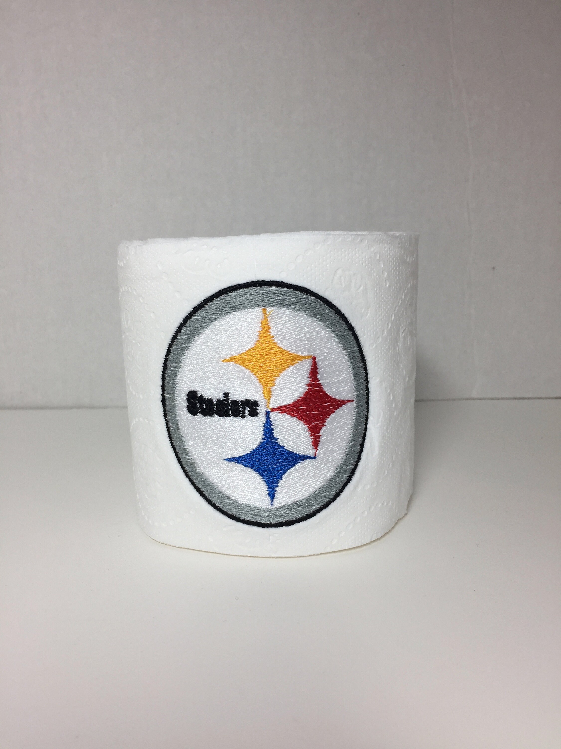 Pittsburgh Steelers Toilet Paper Gag Gift Embroidery Design 