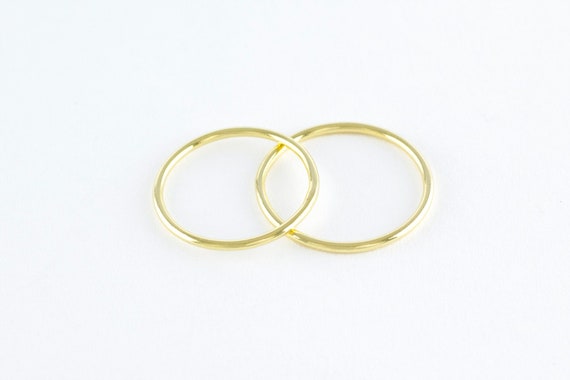 DUO rings 18kt gold plated.