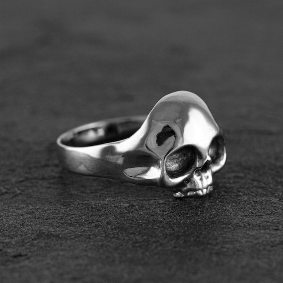 Ring SKULL Sterling Silver Polished.