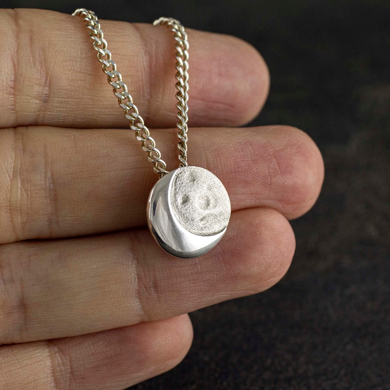 MINI MOON Pendant Sterling Silver. image 1