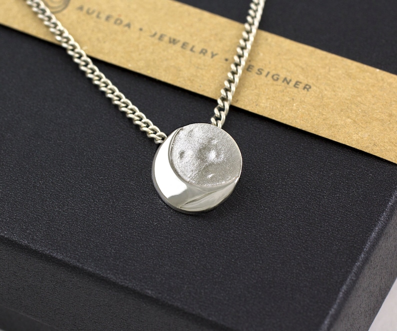 MINI MOON Pendant Sterling Silver. image 4