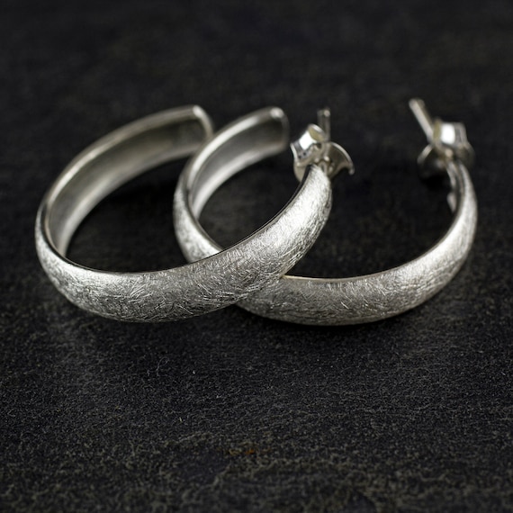 HOOP earrings Sterling Silver.