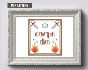 Dungeons & Dragons, Dungeon Master - Cross Stitch Pattern PDF