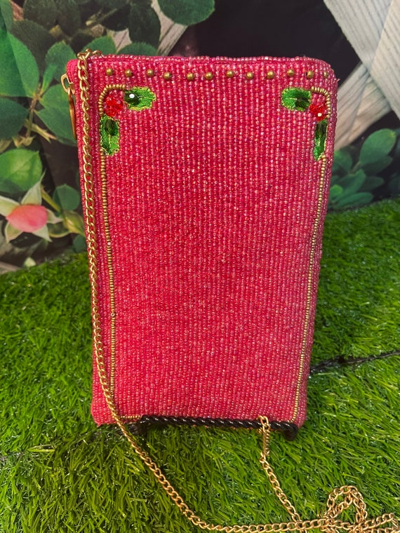Santa Pink Crossbody Phone Bag, Barbie Pink, Chri… - image 2