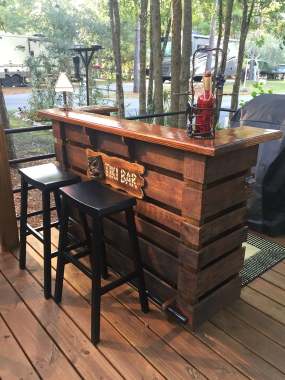 outdoor tiki bar wall