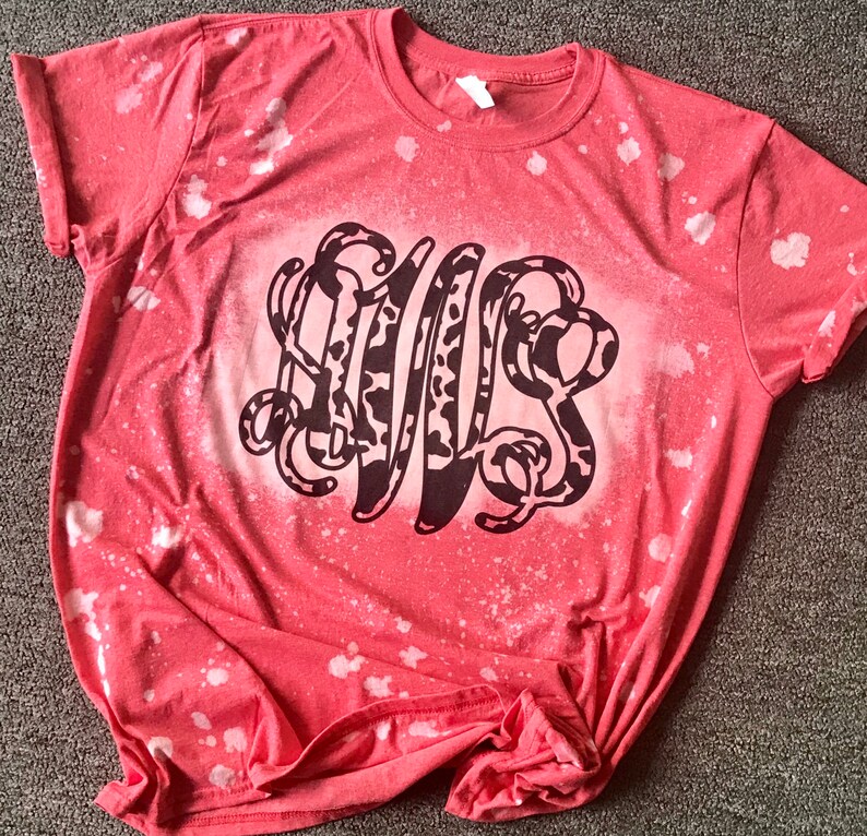 cow print bleached shirt