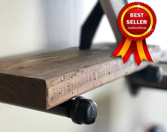 Reclaimed Style Wood Shelves Floating Shelves on Wall Floating Shelf Wood Floating Shelves Rustic Shelves Solid Wood Wall Shelves Reclaimed