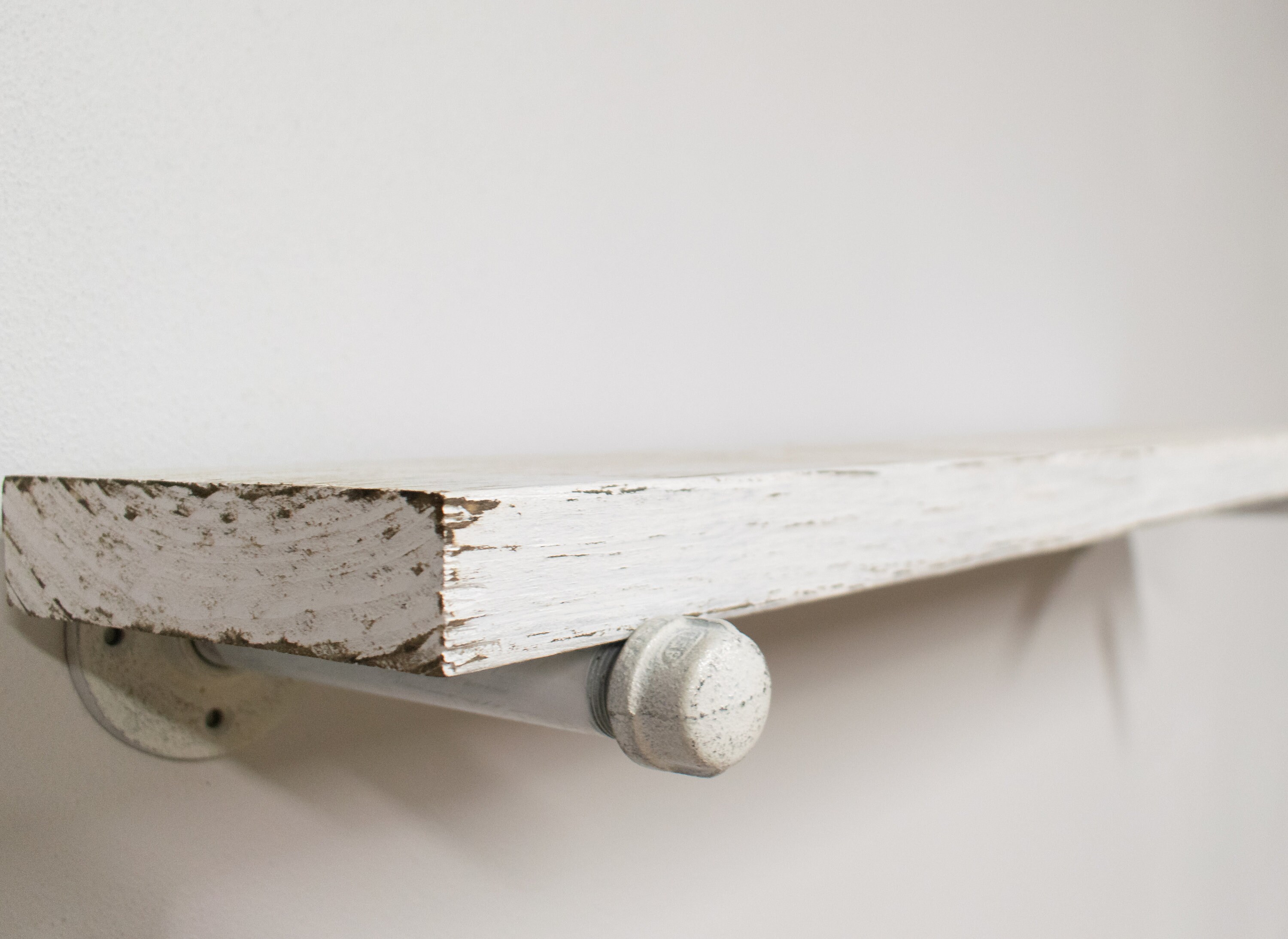 Distressed White Floating Shelves Wall Floating Shelf Wood Etsy