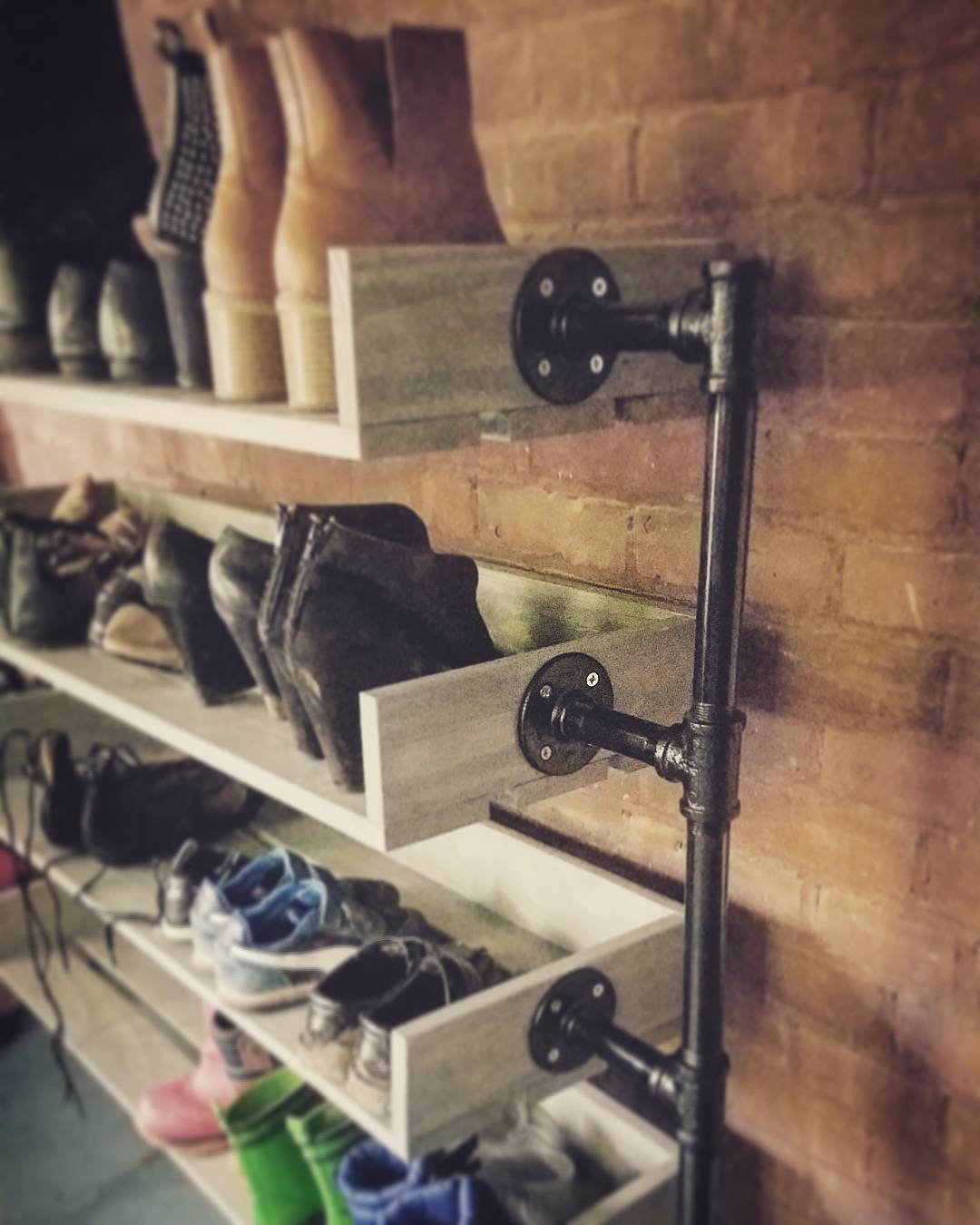industrial shoe rack on Industrial Shoe Rack Shoe Storage Shoe Rack Shoe Organizer Etsy