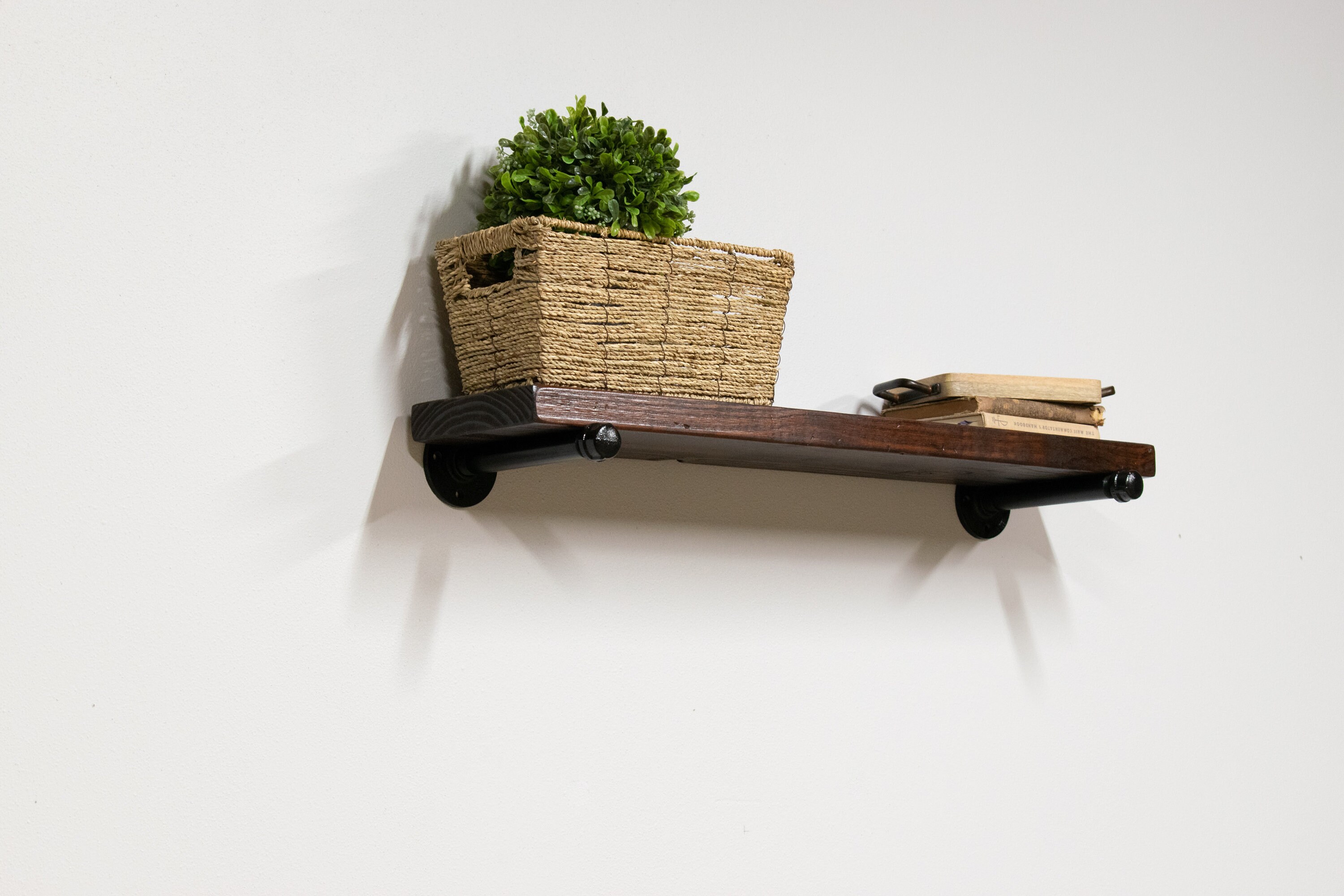 12 inch Deep Reclaimed Style Floating Shelves Kitchen Plate Etsy