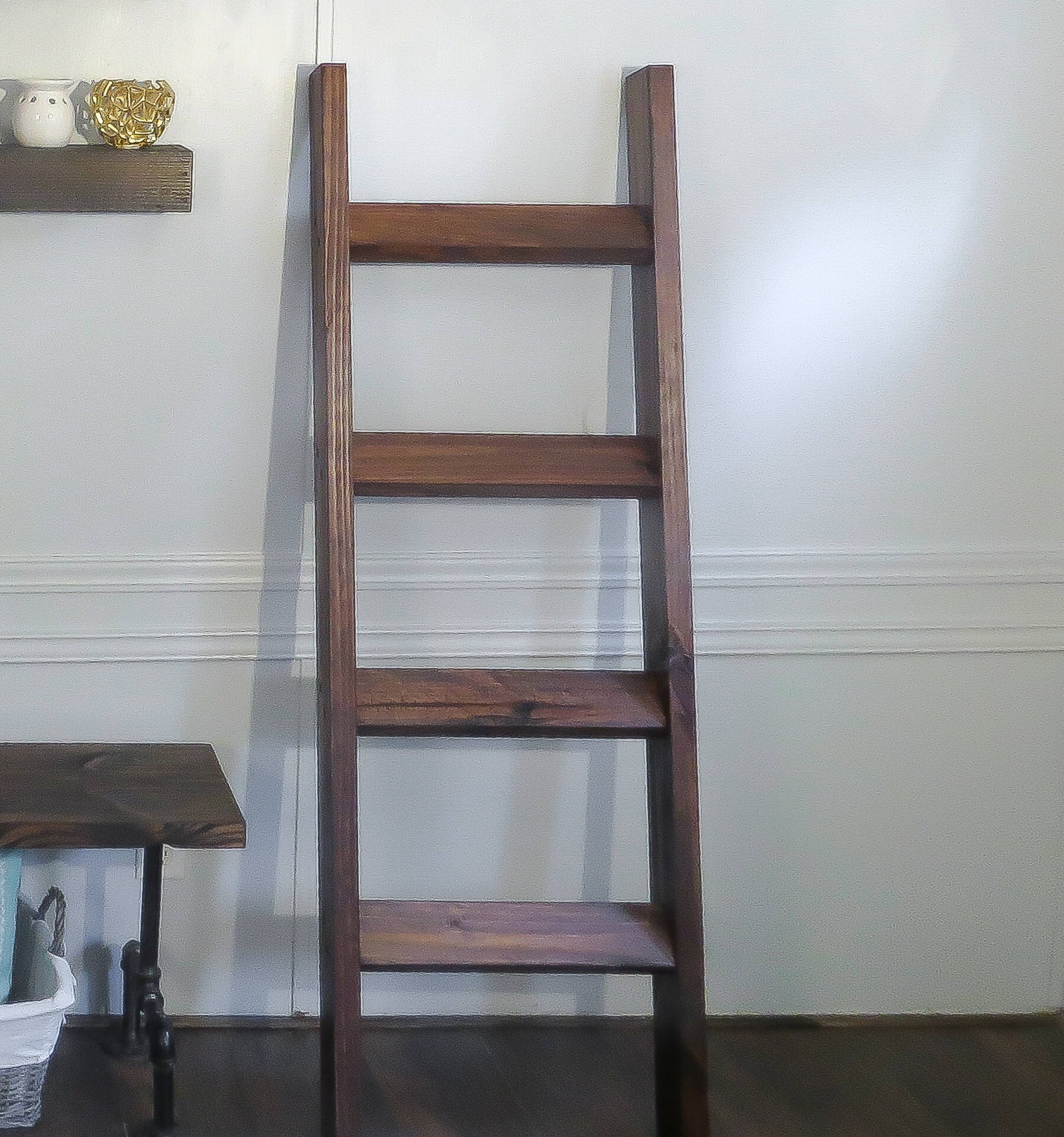 Blanket Ladder 5 Ft Blanket Ladder Rustic Decorative Blanket Etsy