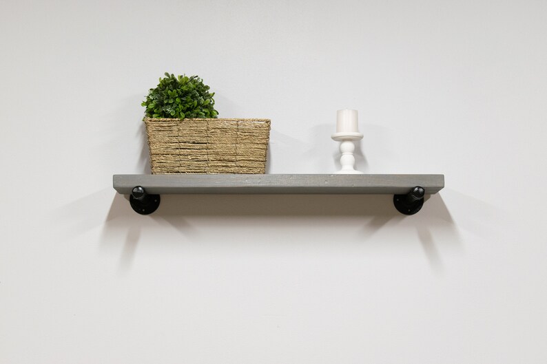 12 Inch Deep Reclaimed Style Floating Shelves Kitchen Plate Image 0
