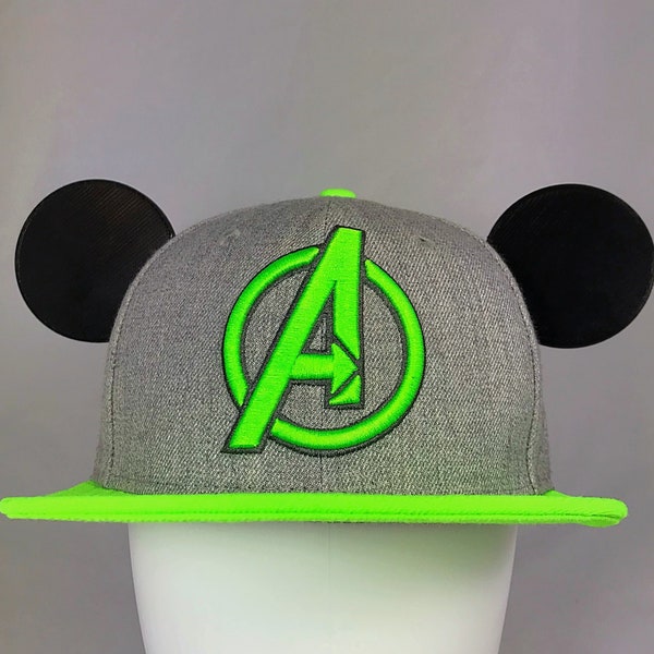 Mickey Ears For Any Hat MULTIPLE COLORS -3D Printed Accessory - 2pc Mens Womens Kids