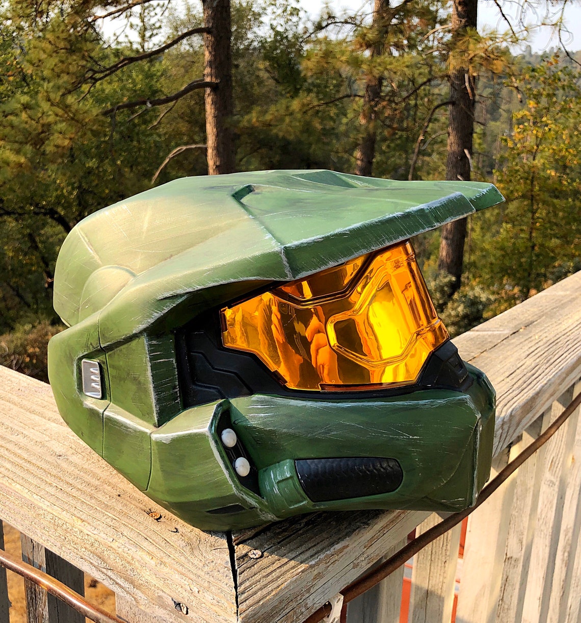 Halo Infinite Master Chief Spartan Helmet Wearable Costume Cosplay ...