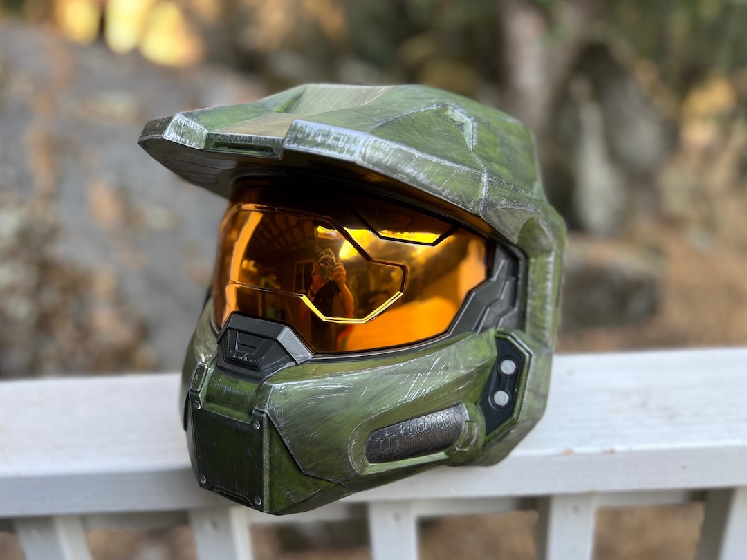 Halo Infinite Master Chief Wearable Helmet Full Size Spartan Cosplay  Collectable Armor 