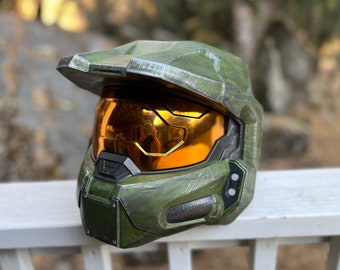 Halo Infinite Master Chief Wearable Helmet Full Size Spartan Cosplay Collectable Armor