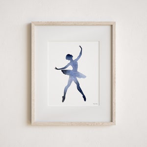 Night Sky Ballerina Art Print - From Original Watercolor Painting - Etsy