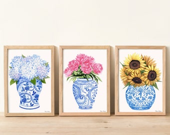 Ginger Jar Watercolor Art Print Set