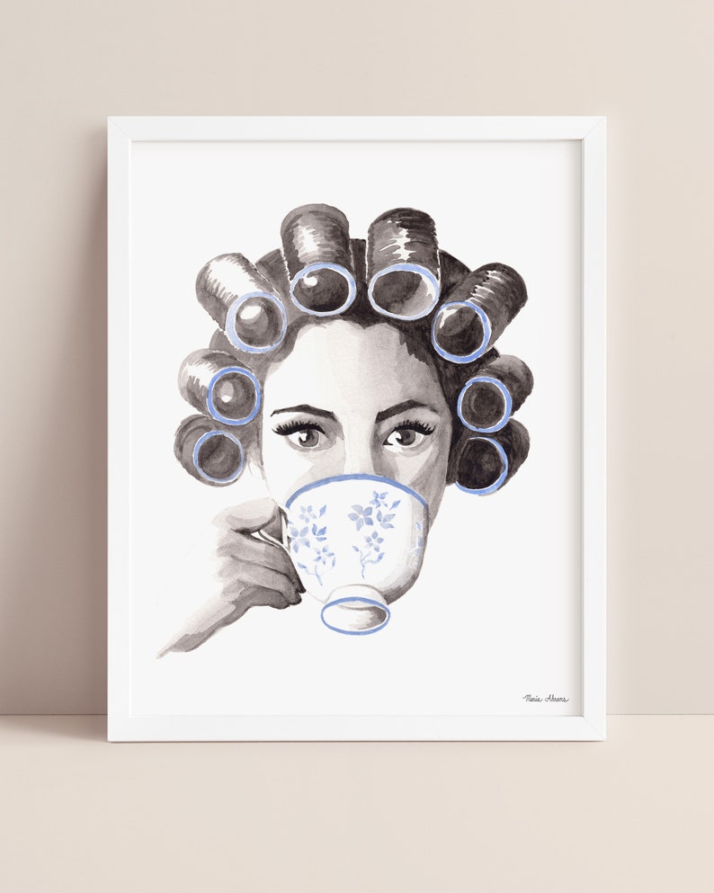 Teacup Art Print From Original Watercolor Painting image 10