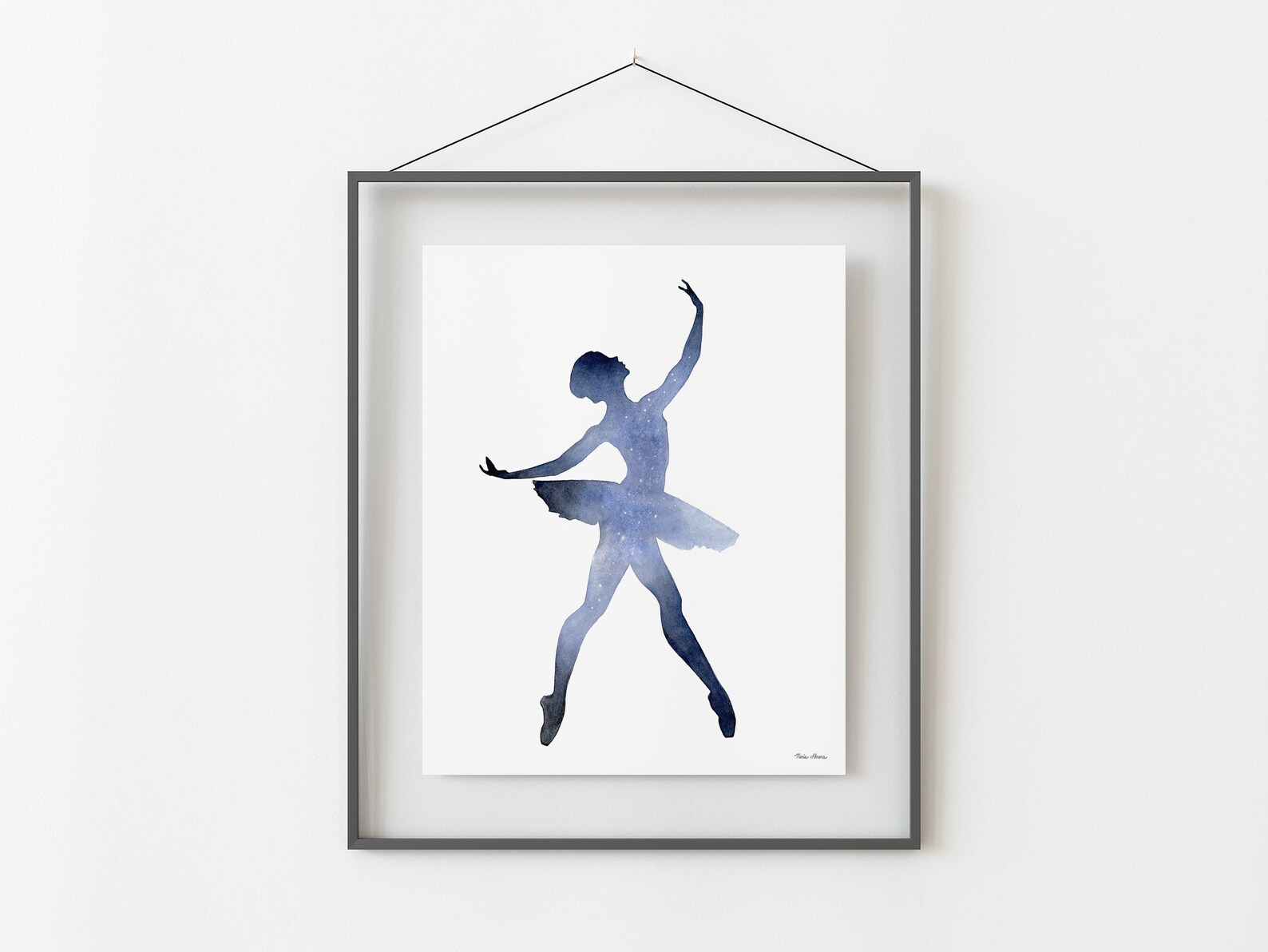 Night Sky Ballerina Art Print - From Original Watercolor Painting - Etsy