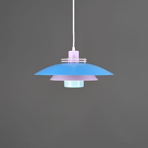 SALE!* Blue and purple lamp, scandinavian design, Danish pendant, mid century modern, Danish design, beautiful lamp.