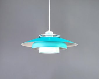 ブルーデンマークペンダントランプ、ミッドセンチュリーモダンデザイン、Jeka Tokio