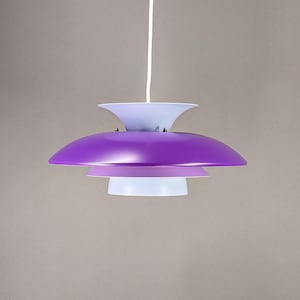 SALE!* Purple, scandinavian design, Danish pendant, mid century modern, Danish design, beautiful lamp.