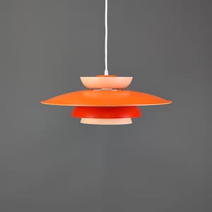 Orange lamp, scandinavian design, Danish pendant, ceiling light lamp, mid century modern, design lighting lamp