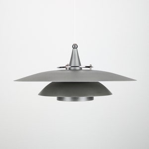 OFERTA!* Lámpara de techo Design Light A/S, diseño danés, estilo moderno de mediados de siglo, lámpara vintage original gris en buen estado, década de 1970