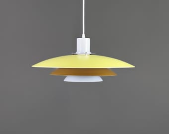 IKEA ミッドセンチュリー モダン ホワイト シーリングランプ、イエロー