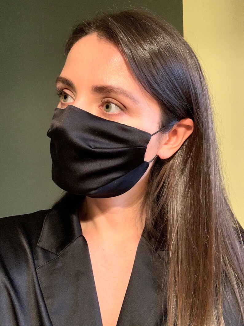 Silk Face Mask Natural Silk Mask Travel Mask Mouth Mask Etsy