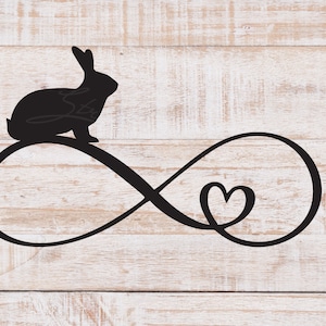Rabbit Infinity Heart Stock Show, Livestock Show, Show Rabbit, Farm Animal Digital File, SVG, Cricut, Silhouette, Cut File, Vinyl Decal 1363