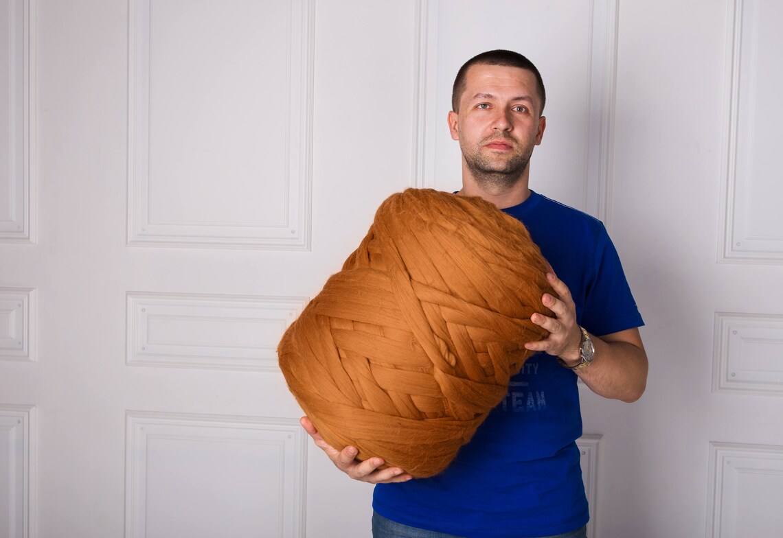 Super Bulky Merino Wool for Spinning Wool Roving Pure Fibre Etsy