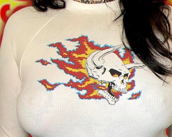 The “Flamin’ Skull” Raglan Thermal