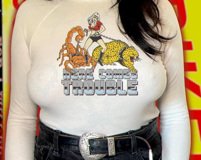 The “Here Comes Trouble” Raglan Thermal