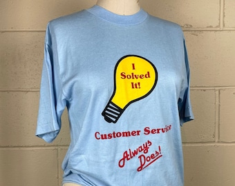 Vintage 1980 Customer Service Funny Graphic Shirt