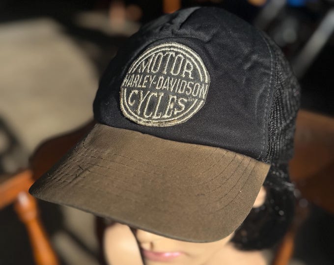 Vintage 1990 2000 HD Patch Trucker Hat