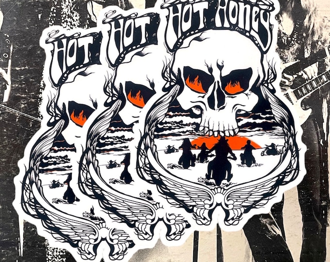 Single Jumbo Sticker - Hot Honey Sunset