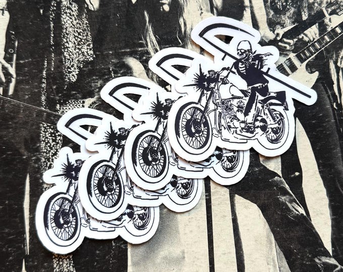 Single Sticker - Reaper Rider Vintage Inspired