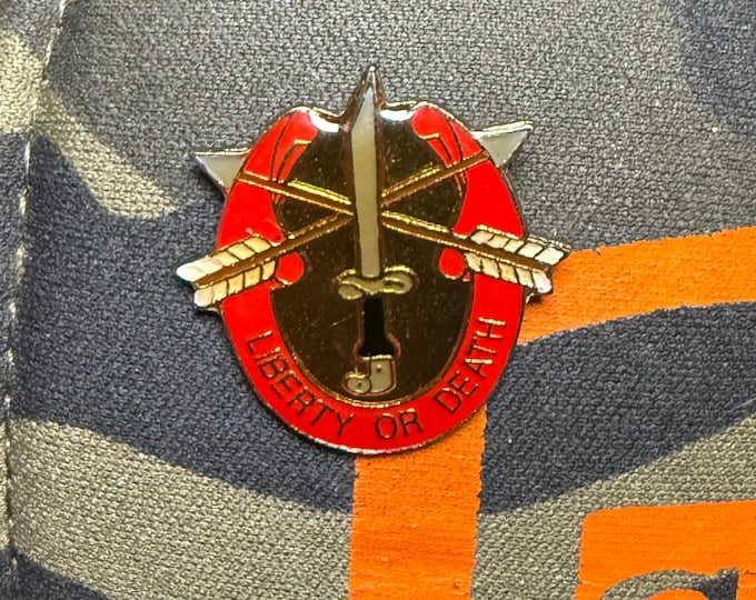 Special Forces Liberty or Death Vintage 1990 Lapel Pin