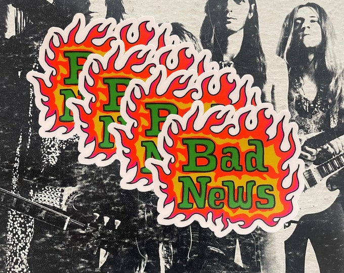 Single Sticker - Bad News Vintage Inspired