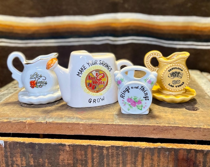 Vintage 1990 Ceramic Las Vegas Knick Knacks