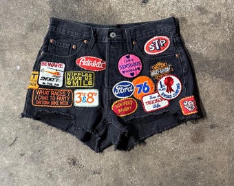 Levi’s 501 Black Denim Shorts 30” Waist