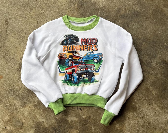 The “Mud Runner” Gray Cropped Raglan Sweatshirt